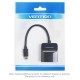 VENTION Type-C to VGA Adapter 0.15M Black ABS Type (TDDBB)