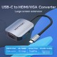 VENTION Type-C to HDMI/VGA Converter 0.15M Gray Aluminum Alloy Type (TDIHB)