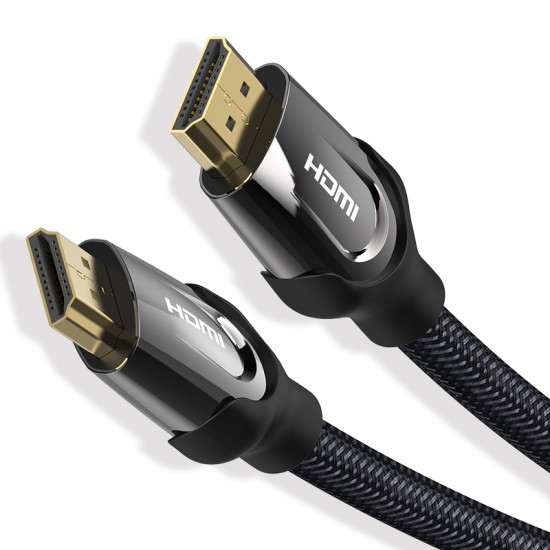 VENTION Nylon Braided HDMI Cable 5M Black Metal Type - Luxury Series (VAA-B05-B500)