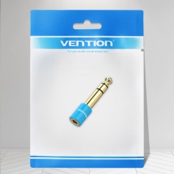 VENTION 6.5mm Male to 3.5mm Female Audio Adapter Blue (VAB-S01-L)