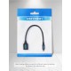 VENTION USB 2.0 A Female to Micro B Male OTG Cable 0.25M Black (VAS-A07-B025)