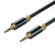 VENTION Cotton Braided 3.5mm TRS Male to Male Audio Cable 5M Green Copper Type (BAYGJ)