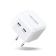 VENTION 2-Port USB (C+C) GaN Charger (35W/35W) EU-Plug White (FBPW0-EU)