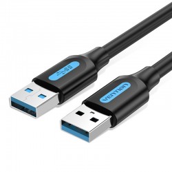 VENTION USB 3.0 A Male to A Male Cable 0.5M Black PVC Type (CONBD)