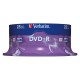 Verbatim 25pcs DVD+R 4,7GB 16x Speed, Matt Silver (43500)