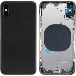 Καπάκι Μπαταρίας iPhone XS Με Πλαϊνά Πλήκτρα Και SIM Tray Μαύρο