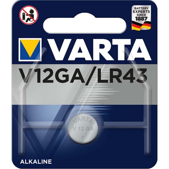 Varta Professional V12GA LR43 1.5V (1τμχ) (4008496273676)