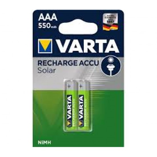 Varta Solar ΑΑA 550mAh Rechargable 1.2V (2τμχ) (4008496808083)